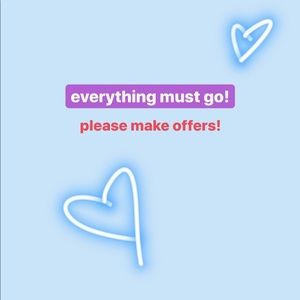 look through my closet and make offers!